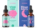JoySpring Multivitamínico &amp; SleepBerry Bundle ← Kids Vitamins & Minerals Naturalmente Fuente, Non-GMO, Fórmula Líquida no alcohólica, Apoyo a la Salud Inmunitaria ← Vegan &amp; Vegetarian Suplementos