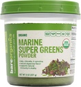 BareOrganics Marine Super Greens Powder ← USDA Organic, Gluten-Free, Vegan, Non-GMO, BPA-Free TEN Kelp, Chlorella, Spirulina, 8oz