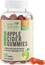 Apple Cider Vinegar Gummies 1000mg - Max Strength Sugar Free ACV Gummy Vitamins, Supports Metabolism & Energy, Keto Friendly, Vitamin B12, Gelatin-Free, Gluten-Free, Vegan & Non-GMO - 120 Gummies