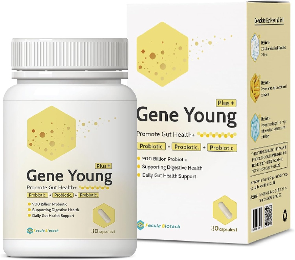 Sinbiótico para Gut Health ← Prebiótico diario 3-in-1, Probiótico, Postbiótico para la salud digestiva, Bloat &amp; Immune Support TEN 30 cápsulas