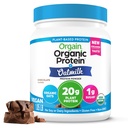 Orgain Orgain Organic Vegan Protein Powder + Oat Milk, Chocolate - 20g Plant Based Protein, Gluten Free, No Dairy, Soy o Lactose Ingredientes, Bajo Azúcar, Non-GMO, Kosher, For Shakes & Smoothies - 1.05lb