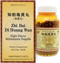 Zhi-Bai Di-Huang Wan Herbal Suplemento 480 Pills (60 Servings, Tamaño de la Economía) - 知黄 Diálogo chino Fórmula Ocho Sabor Rehmannia para el Nourishment Yin