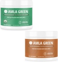 Amla Powder " Green Tea Superfood Supplement with Indian Gooseberries " Pumpkin Spice, Organic, Vegan, 30 Servings SKU: GB-HB-30