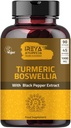 Boswellia Extract Capsules (90 cápsulas) 1000 mg - Boswellia Serrata con 95% Black Pepper Extracto y Curcuminoides Extracto y 65% Boswellia Extract