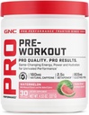 GNC Pro Performance Pre Workout Powder para Hombres y Mujeres, Energía, Hidratación y Focus, Sugar Free, Gluten Free, Performance Supplement, Watermelon, 30 Servings