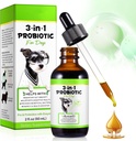 Probióticos para perros,3-en-1 Probióticos para perros,Probióticos de perros para soporte digestivo, Suplementos Probióticos para perros, Probióticos para perros, Probióticos líquidos para perros