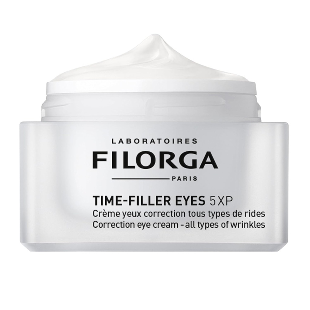 Filorga Time-Filler Eyes Daily Anti Aging and Wrinkle Reducing Eye Cream With Hyaluronic Acid to Minimize Wrinkles and Dark Circles, Lift Eyelids, and Enhance Lashes