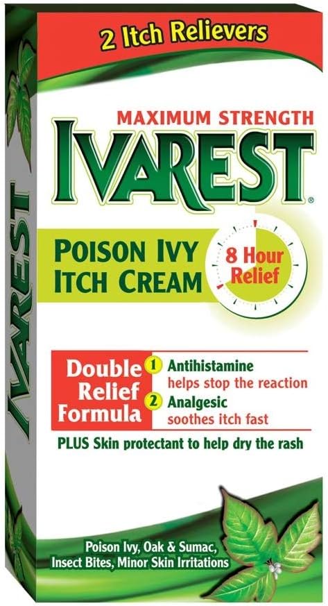 Crema Ivarest Anti-Itch, Fuerza Máxima, Medicada, 2 onzas - Comprar Packs y SAVE (Pack of 2)