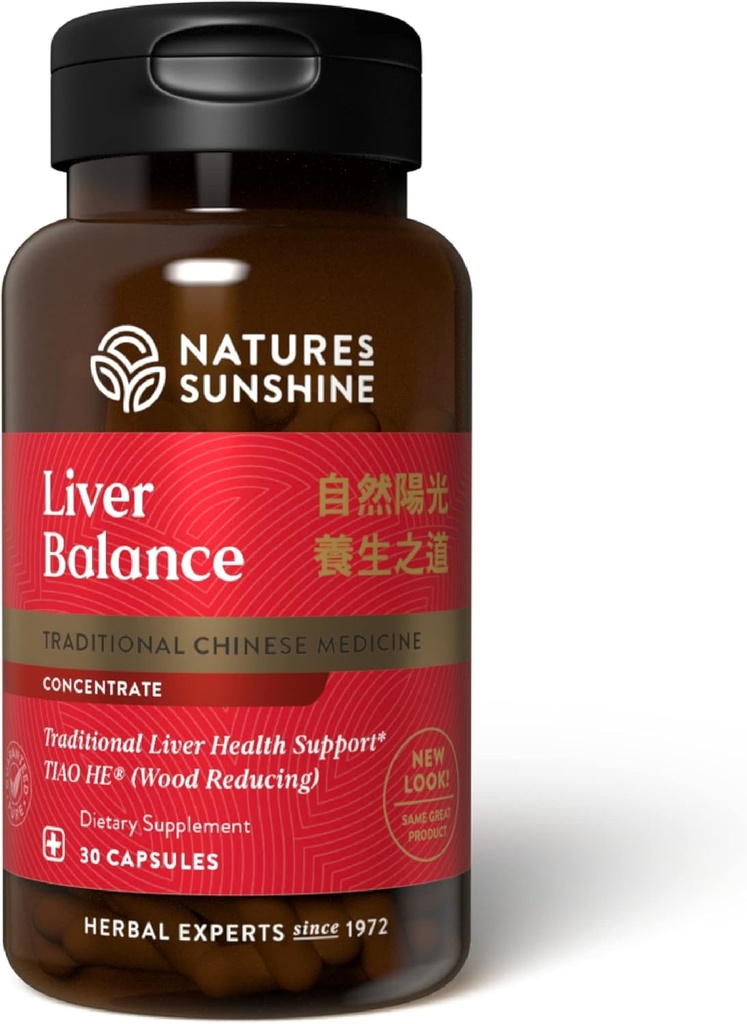 Sunshine Liver Balance, Concentrate Chino, 30 Capsules  durable Blend of Chinese Herbs that Support the Digestive and Nervous Systems While Optimizing Liver Health