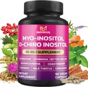 BMVINVOL Inositol Supplement - Myo-Inositol and D-Chiro Inositol Ideal 40:1 Ratio - Plus Berberine, Cinnamon, Ashwagandha + 5 More - 90 Capsules