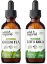 Wild &amp; Organic Green Tea Tincture 2 fl oz &amp; Gotu Kola Tincture 2 fl oz