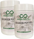 Cuidado de Alkaline ← Peptides de Collagen Hidrolyzed para Mujeres &amp; Hombres ¦ Multi-Type Polvo de Collagen Desflavored para el cabello, huesos, piel, uñas &amp; articulaciones Ø10g Collagen Peptides per Serving Silencio Conjunto de 2 Silencio 21Oz (600g)