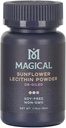 MAGICAL BUTTER Sunflower Lecithin Powder – Soy-Free, Non-GMO, Vegan " Kosher Butter " Oil Stabilizer for Baking " Cooking, 1,76 oz