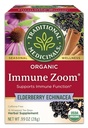 Medicinales tradicionales, Zoom de inmunología orgánica Echinacea Elderberry Tea Immune Elderberry, 16 Cuenta (Pack of 2)