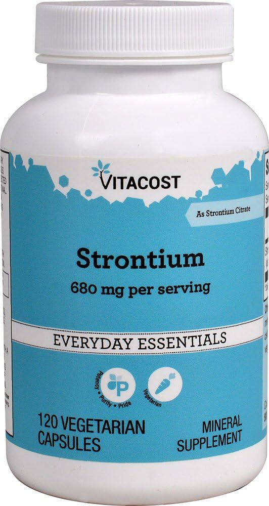 NSI Strontium - 680 mg per Serving - 120 Vegetarian Capsules