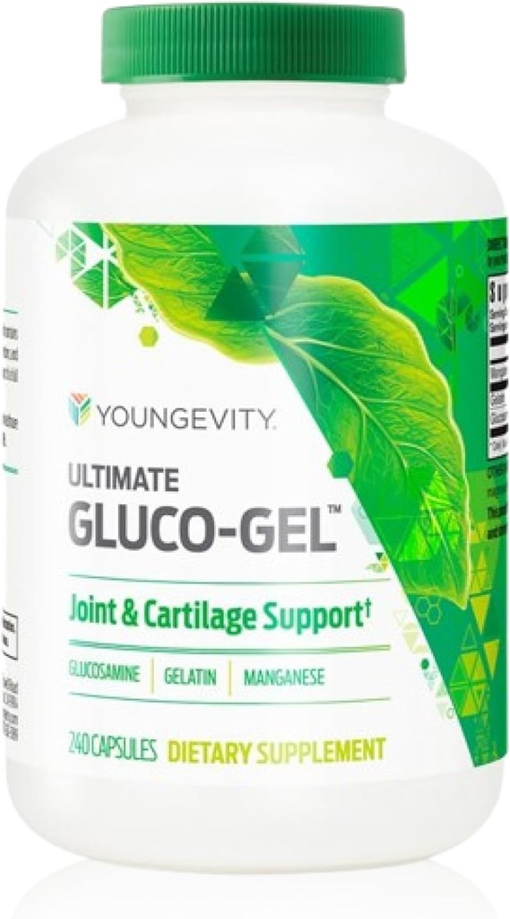Youngevity Ultimate Gluco-Gel -for Joints, Tendons, Bones & Cartilage ← Contiene Glucosamine, Gelatin &amp; Manganese