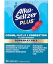 Alka-Seltzer Plus Máximo Tos de Fuerza, Mucus &amp; Congestion Powermax Líquidos Gels, Alivio de Congestión rápida y efectiva de Aprendizaje, Para Adultos y Niños 12 Años y 24 Conde