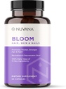 Bloom Biotin 5000mcg B7 para el crecimiento saludable del cabello, soporta la pérdida del cabello, hermosa piel &amp; uñas fuertes con ácido hialurónico, colágeno, folato, vitamina E, A, B6 latitud Made in USA