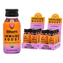 Zapatos de algodón orgánico de Ethan, Elderberry Flavor. Siéntete mejor. Apoyo a la inmunidad, hecho con fruta real, vitamina C, vitamina D, reishi, zinc, sin azúcar añadido (12 Pack de 2oz Zapatos)