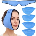 Paquete de hielo para la eliminación de dientes de Sabiduría con 4 paquetes de gel frío caliente reutilizable, tejido de Sabiduría de dientes de la cabeza del paquete de hielo para la tonsillectomy, TMJ, extracción de dientes, dolor de mandíbula, cirugía oral, inyección cosmética