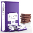 timbar Protein Bars 12 Pack | 12g Protein & 9g Fiber Plant Based- Energy & Nut Bars | Gluten Free, Non-GMO, Dairy Free, Healthy On-the-Go Snack & Meal Replacement (12 Packs, Chocolate Brownie)