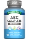 La verdad de la naturaleza Hombres 50+ Multivitamínicos viven con las vitaminas A, C, E, B6 &amp; B12 Silencio 100 Cuenta ← No Gluten Gratis