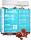 Berberina con gomas de canela de Ceylán, bereberina sin azúcar 1500 mg y canela de Ceylán 500 mg, gomas de bereberina de alta potencia con complejo de magnesio y cardo de leche, 60 gummies