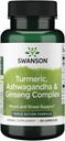 Swanson Full Spectrum Turmeric Ashwagandha &amp; Ginseng Complex 60 Capsules