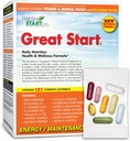 Gran Comienzo Completo paquete de vitaminas diarias ← Energía " Esenciales " , Vitamina A, B, C, D, E, B12, Biotina, Minerales, Calcio, Magnesio, Zinc, Super Greens (30 Packets)