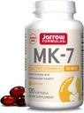Fórmulas Jarrow MK-7 90 mcg - Forma bioactiva de la vitamina K2-120 Serviciones (Softgels) - para la salud cardiovascular ósea - Vitamina K2 MK-7 Suplemento dietético - K2 Suplemento vitamina MK-7 - Gluten Gratis