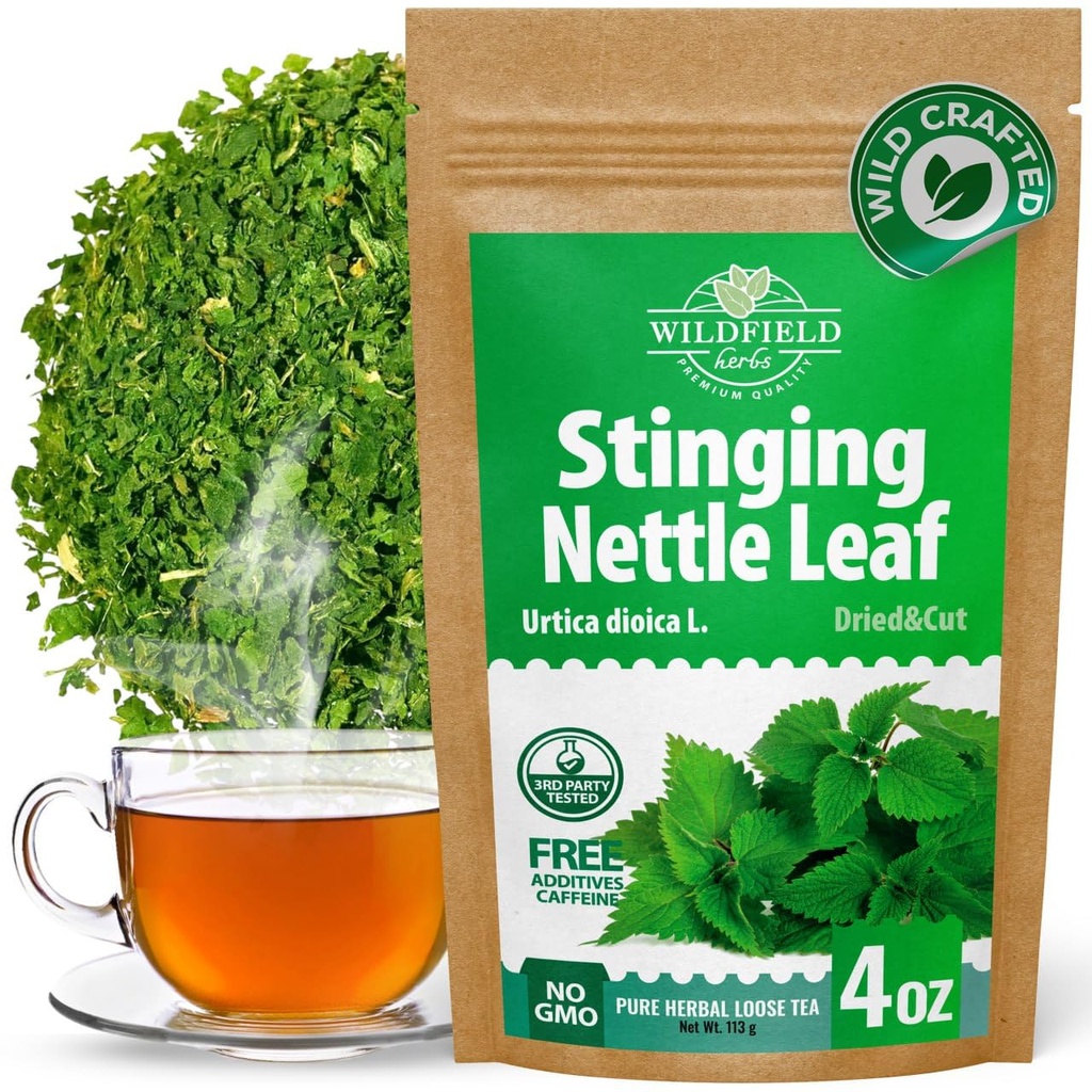 4 oz. Hoja de vaca seca Tea Ortiga Planta Nettle Herb Bulk Stinging Nettle Leaf Herb Tea (Urtica dioica) - 113g Stinginging Nettle Leaves Herbal Tea ortiga verde te