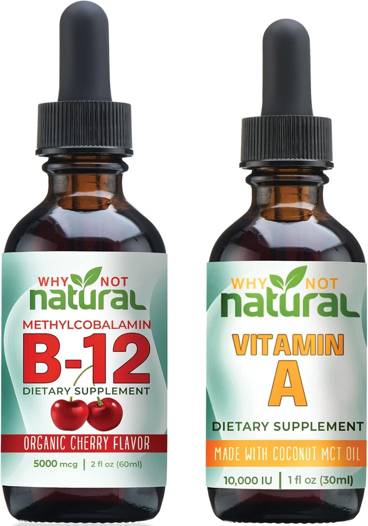 Por qué no la vitamina orgánica natural B12 gotas y la vitamina líquida A