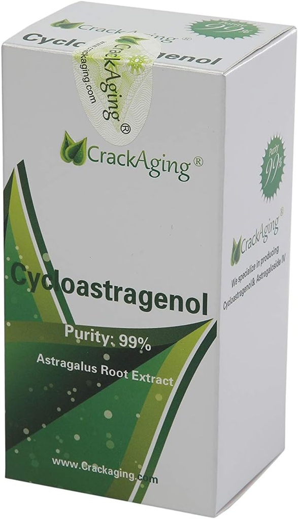 Crackaging Super-Absorption Cycloastragenol 98% 5mg 120 caps Anti-Aging reactivate & DNA Cell Telomerase Supplements Strength Faction Longevity Classic Formula