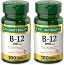 Vitamina Natural Bounty B12, 1000mcg, 100 Tablets (Pack of 2)