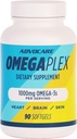 AdvoCare Omegaplex Dietary Supplement - Omega 3 Supplement with DHA & EPA - Essential Fatty Acid to Support Immune, Metabolism & Heart Health* - Aids Healthy Skin, Nails & Hair - 90 Softgels