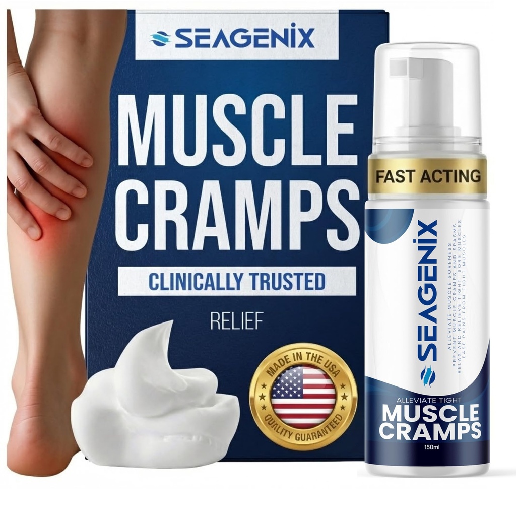 Alivio para los calambres musculares Foam - Acción rápida para los espasmos y la hermandad de la pierna - Sulfato de magnesio - Stop Prevent Cramps - All Natural Rehab Recovery - Legs, Cuervos, Cuervo, Retroceder, Alivio Conjunto del Dolor