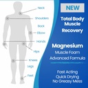 Alivio para los calambres musculares Foam - Acción rápida para los espasmos y la hermandad de la pierna - Sulfato de magnesio - Stop Prevent Cramps - All Natural Rehab Recovery - Legs, Cuervos, Cuervo, Retroceder, Alivio Conjunto del Dolor