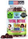 Natural Zeolite Heavy Metal Detox Kids, Chewable Gummy, Micronized Zeolite, Total Body Metal Cleanse, Toxin Cleanse, Non-GMO, 60 mixed Berry Gummies