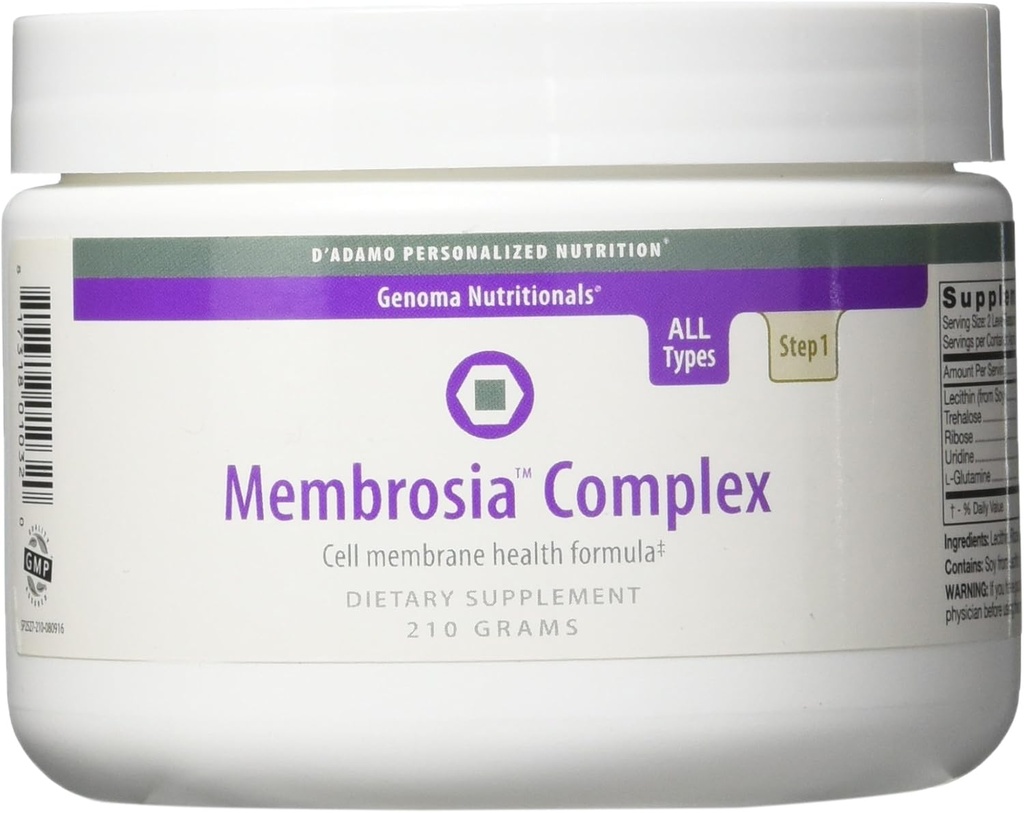 D'Adamo Complejo de Membrosia de Nutrición Personalizado, 2 Gram