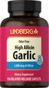 Lindberg suplemento de ajo píldoras Silencio 500mg Silencio 100 cápsulas Silencio sin olor con High Allicin (5000mcg) ← Allium Sativum Extract ← Non-GMO, Gluten Free