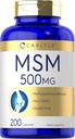 Carlyle MSM Supplement Capsules ← 500mg Silencio 200 Cuenta ← Non-GMO & Gluten Free Formula ← Methylsulfonylmethane