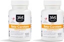 365 by Whole Foods Market, Beta Carotene Dry 15000 MCG, 100 Cuenta (Pack of 2)