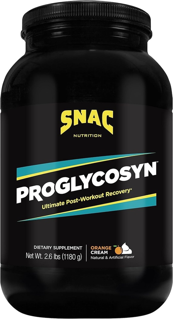 SNAC Proglycosyn Ultimate Post Workout Recovery Fórmula, Orange Cream, 2.6 libras