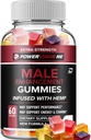 Power Vigor Me Gummies for Hombre - PowerVigorMe Hemp Gummies, Power Vigor Me Official Formula Hemp Gummies - Natural Hemp Oil Advanced Formulation, Gummies Comentarios (1 Pack - 60 Gummies)