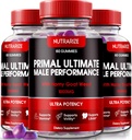 NutraRize (3 Pack) Primal Ultimate Gummies, Suplemento Oficial PrimalUltimate Performance, La clave para recuperar confianza, Premium Gummy, Comentarios Oficiales Prime Ultimate (180 Gummies)