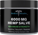 Milagros médicos 6000 MG Maximum Strength Healing Salve Use for HIPS, Joints, Neck, Back. Hecho con los ingredientes más finos disponibles