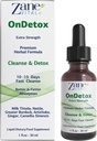 Zane OnDetox -10 – 15 Días Limpieza rápida y soporte ← Detox &amp; Reparación Suplemento con Milk Thistle, Nettle, Greater Burdock, Artichoke &amp; More ← Vegan ← No-GMO TEN Gluten-Free TEN 1 Fl Oz.- 30ml