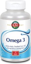 KAL Omega 3 Ø Omega-3 Fish Oil for Healthy Heart, Joint &amp; Brain Support tención 180mg EPA, 120mg DHA (120 CT, 120 Serv)