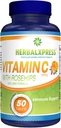 Herbalxpress Vitamina C 500mg con Rosa HIPS, ácido ascórbico " Citrus Bioflavonoids 50 Tablets (1 Tub) - The Powerful Duo:- A Complementary Approach to Boost Your Immune System.
