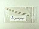 Pure Silver Generator Wires – 9999 Silver Electrodes – Pre-Cut 6-Inch 10 Gauge Wires – Fits LifeForce Generators